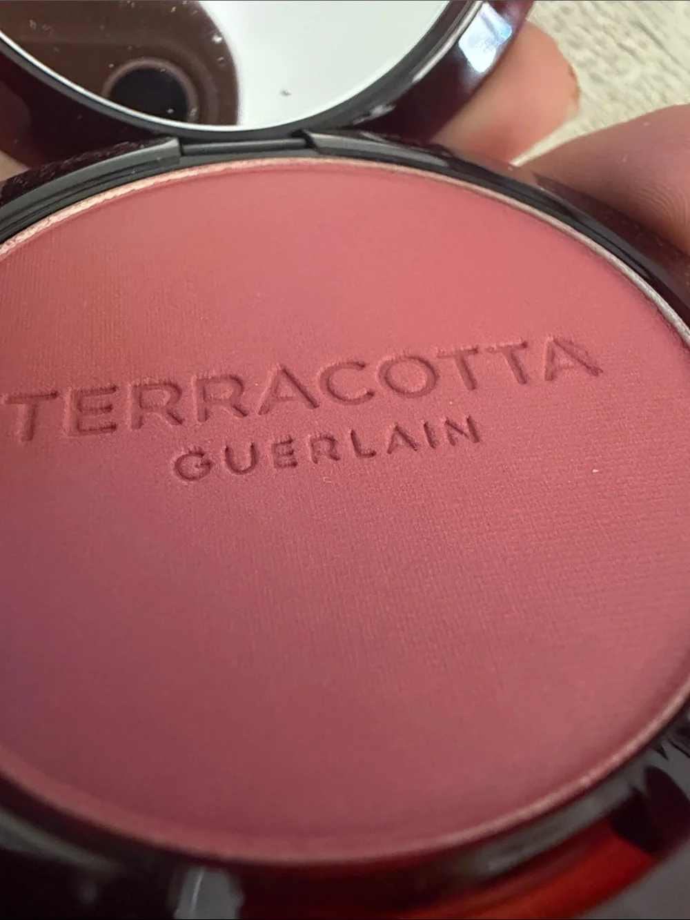 GUERLAIN Blush Compact with Pink Ribbon Motif new no box